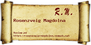 Rosenzveig Magdolna névjegykártya